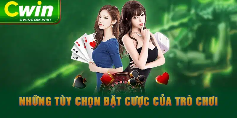 Những tùy chọn đặt cược của trò chơi 